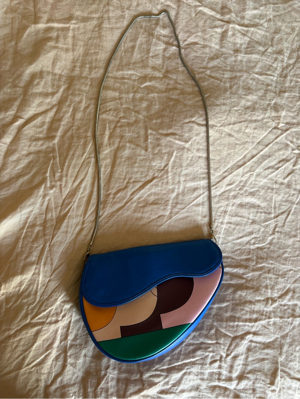 Blue Multicolor Women's Crossbody Bag